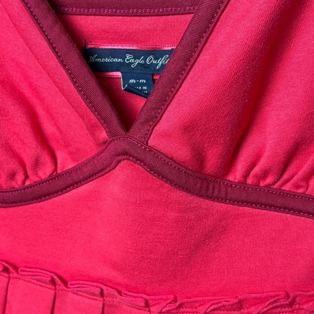 VTG American Eagle Outfitters Y2K Babydoll Sleeveless Mini Dress Women's M - Picture 11 of 11